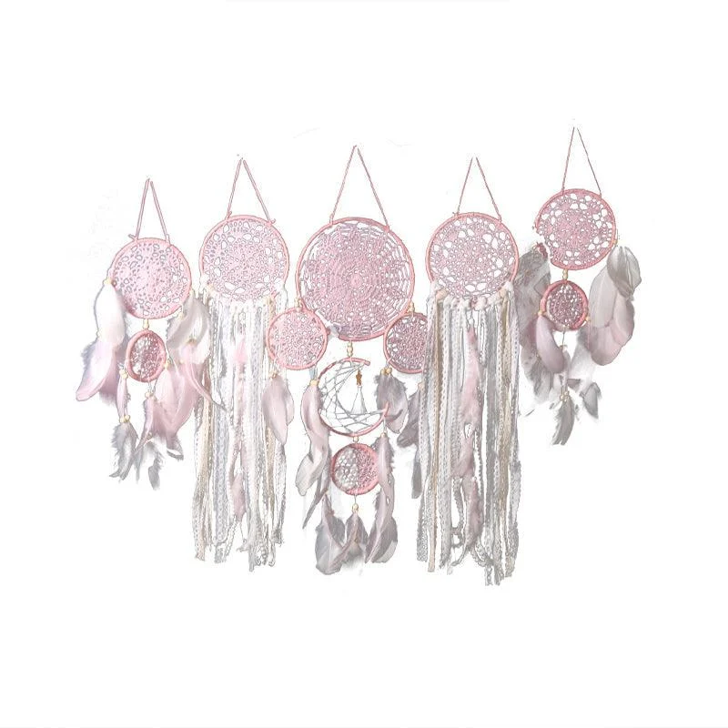 Dreamcatcher Moon and Stars Hanging Over the Bed (5 PCS) -  - #tag1#