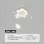 Dreamscape Cloud Star Moon wall light