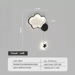 Dreamscape Cloud Star Moon wall light