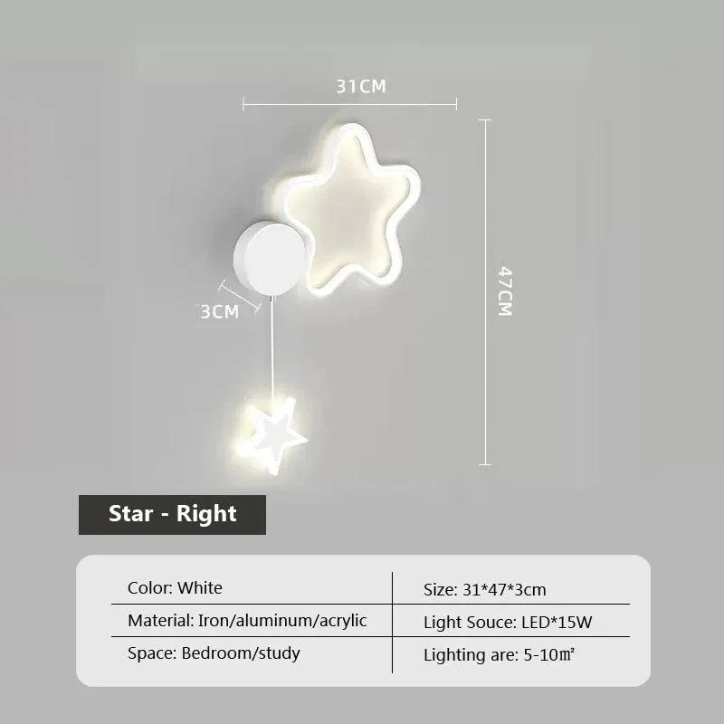 Dreamscape - Clouds Star Moon Wall Lamp -  - #tag1#