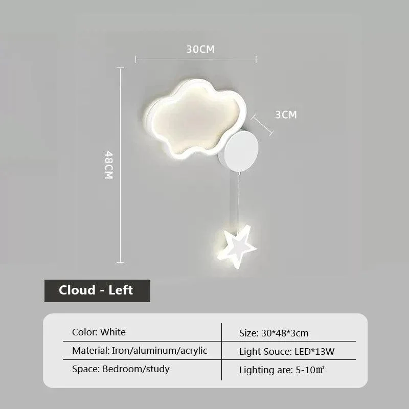 Dreamscape - Clouds Star Moon Wall Lamp -  - #tag1#