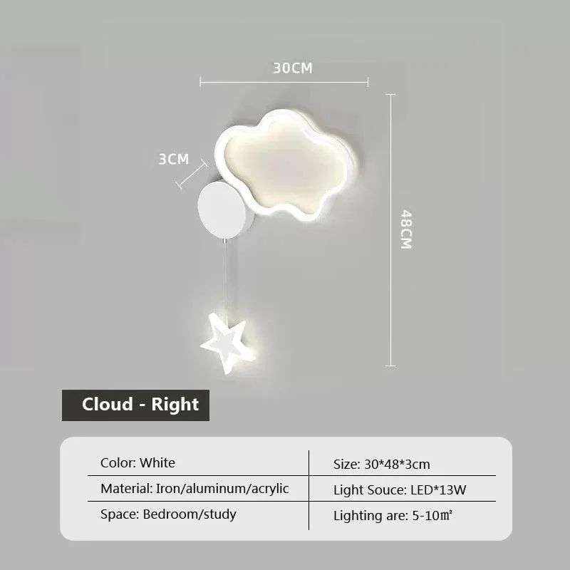 Dreamscape - Clouds Star Moon Wall Lamp -  - #tag1#