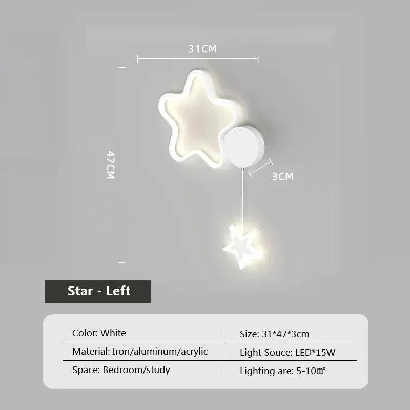 Dreamscape - Clouds Star Moon Wall Lamp -  - #tag1#