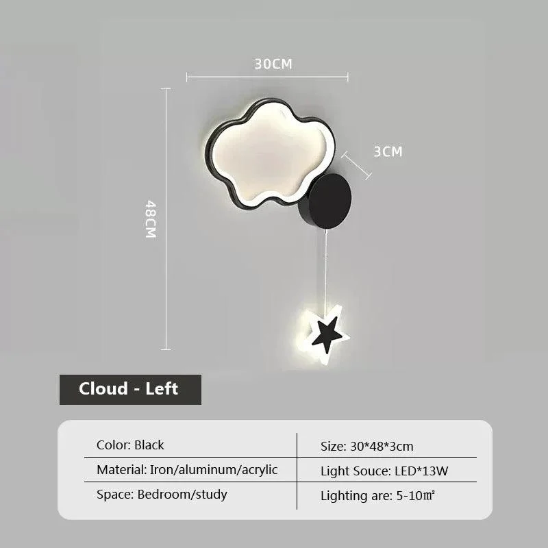 Dreamscape - Clouds Star Moon Wall Lamp -  - #tag1#
