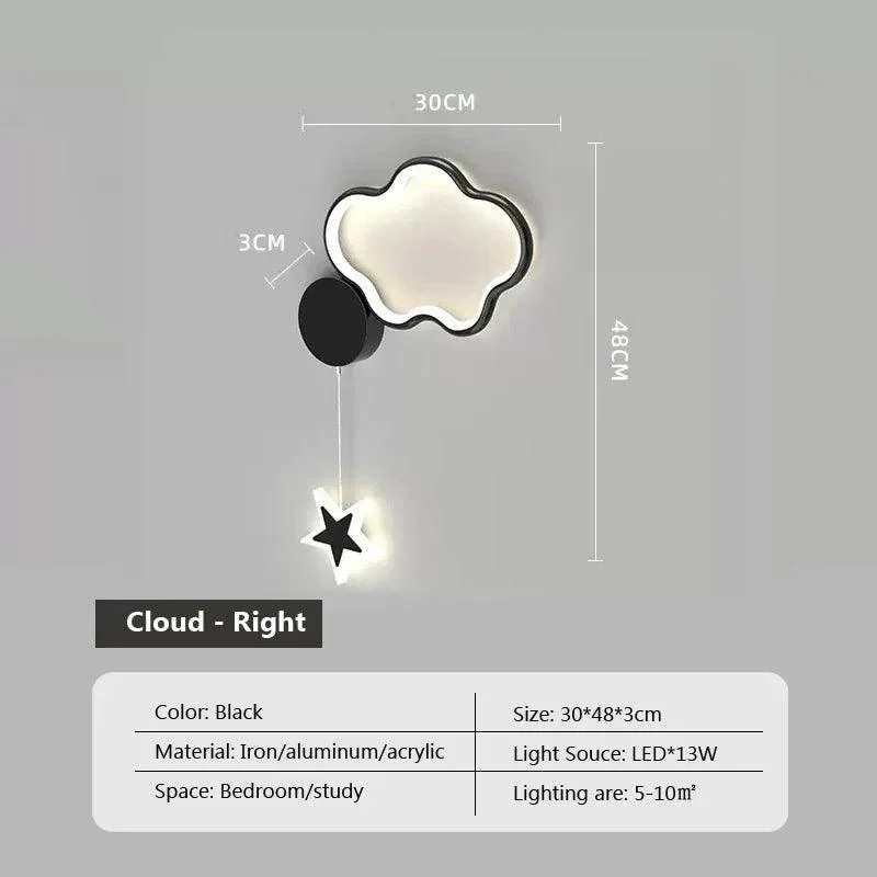 Dreamscape - Clouds Star Moon Wall Lamp -  - #tag1#