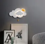 DreamyFloat Wall Lamp Lively Clouds and Sun LED Wall Light Children s Room Lighting tag1