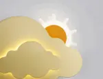 DreamyFloat Wall Lamp Lively Clouds and Sun LED Wall Light Children s Room Lighting tag1