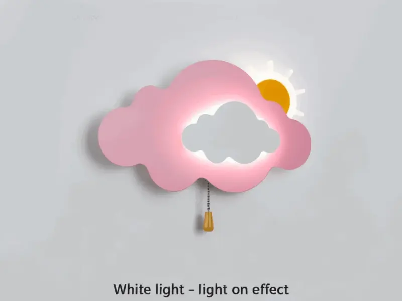 DreamyFloat Wall Lamp Lively Clouds and Sun LED Wall Light Children s Room Lighting tag1