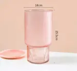 Dreamy Aesthetic Pink Frosted Glass Vase