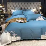 Dreamy Blue Duvet Cover Set Made of Egyptian Cotton tag1