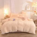 Dreamy_Winter_Mink_Fleece_Bedsheet_Set_-_-_tag1_-4204537 Dreamy Winter Mink Fleece Bedsheet Set tag1