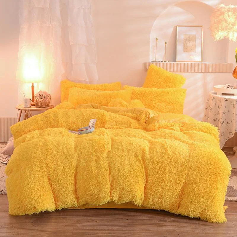 Dreamy Winter Mink Fleece Bedsheet Set -  - #tag1#