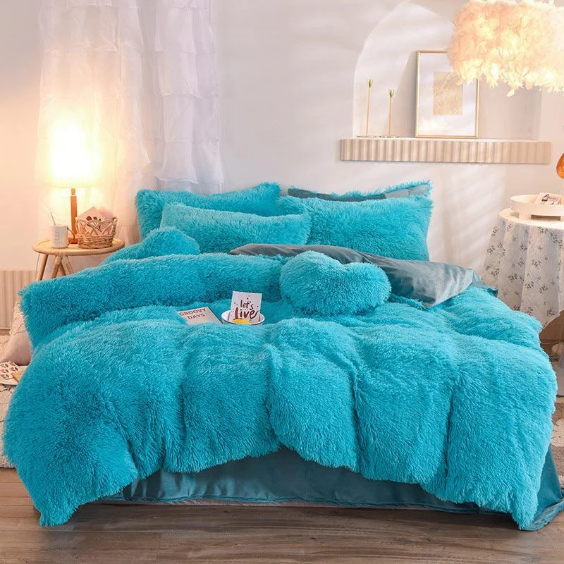 Dreamy Winter Mink Fleece Bedsheet Set -  - #tag1#