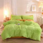Dreamy_Winter_Mink_Fleece_Bedsheet_Set_-_-_tag1_-4204590 Dreamy Winter Mink Fleece Bedsheet Set tag1