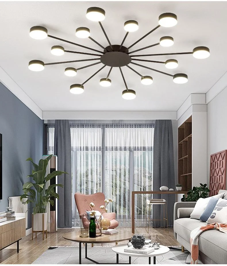 Drexel - Irregular Spoke Round Ceiling Light -  - #tag1#