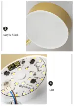 Drexel Irregular Spoke Round Ceiling Light tag1
