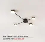 Drexel Irregular Spoke Round Ceiling Light tag1