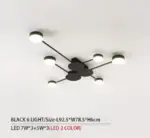 Drexel Irregular Spoke Round Ceiling Light tag1