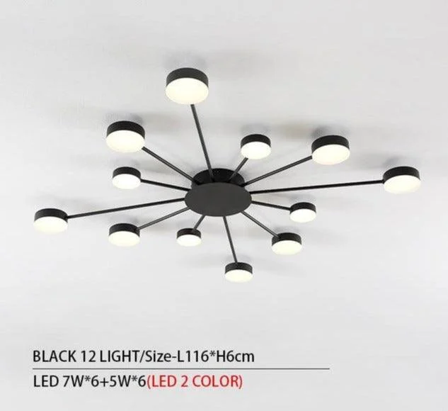 Drexel - Irregular Spoke Round Ceiling Light -  - #tag1#
