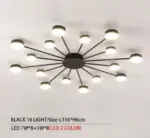 Drexel Irregular Spoke Round Ceiling Light tag1