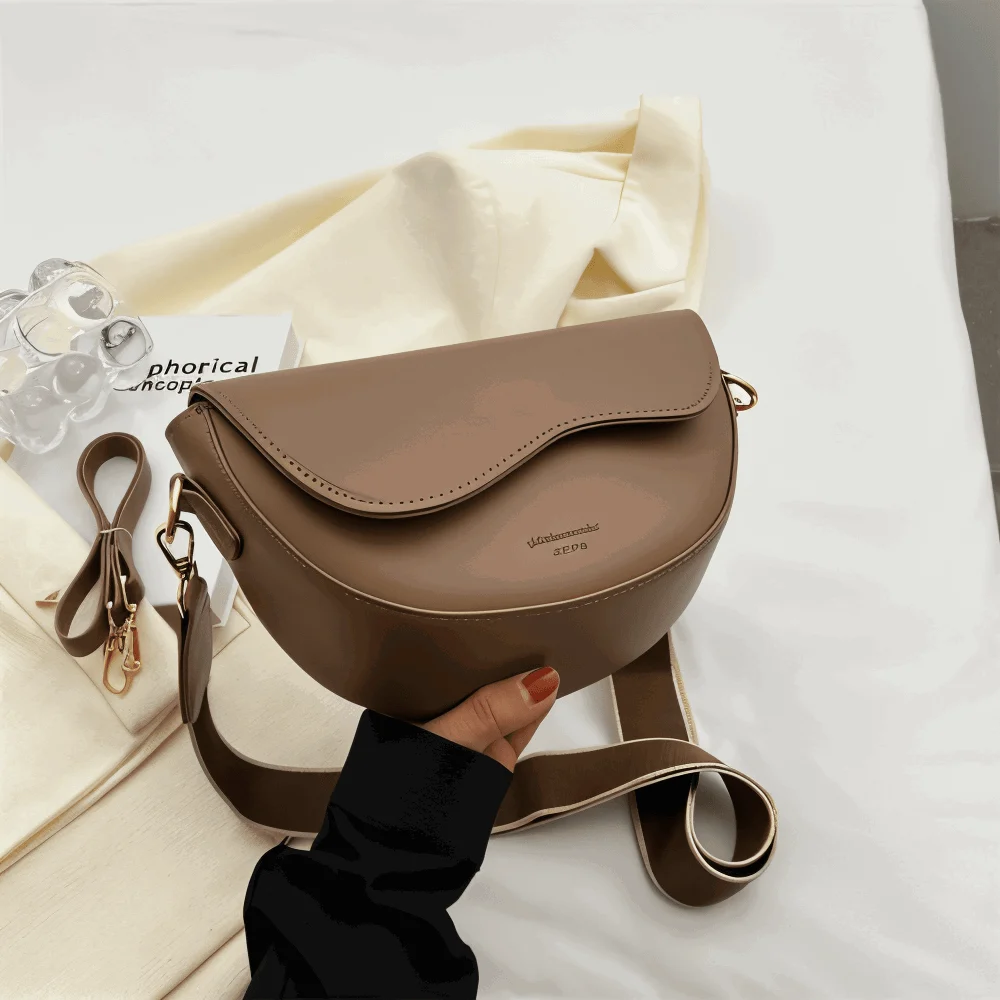 DualLock Crossbody Bag - Fashionable Leather Bag for Women -  - #tag1#