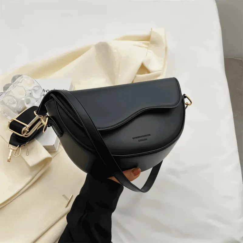 DualLock Crossbody Bag Fashionable Leather Bag for Women tag1