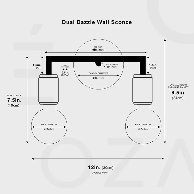 Dual Dazzle Wall Sconce tag1