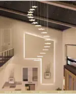 Duplex staircase chandelier led tag1