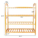 Durable 4 Tiers Space Saving Storage Organizer Free Standing Shoes Tower Rack 078af57f 7486 4a1b b7f5 53239eb03610