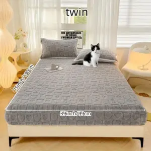 Dustproof Breathable Fitted Sheet, Soft Comfortable Bedding Mattress Protector Cover