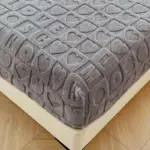 Dustproof Breathable Fitted Sheet Soft Comfortable Bedding Mattress Protector Cover tag1