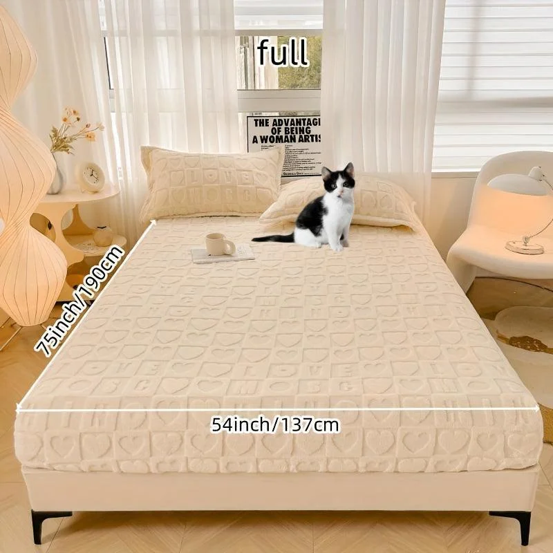 Dustproof Breathable Fitted Sheet, Soft Comfortable Bedding Mattress Protector Cover -  - #tag1#