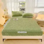 Dustproof Breathable Fitted Sheet Soft Comfortable Bedding Mattress Protector Cover tag1
