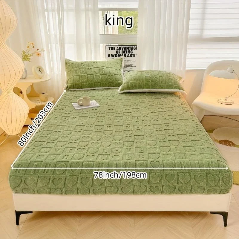 Dustproof Breathable Fitted Sheet, Soft Comfortable Bedding Mattress Protector Cover -  - #tag1#