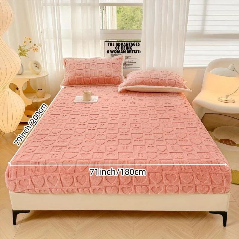 Dustproof Breathable Fitted Sheet, Soft Comfortable Bedding Mattress Protector Cover -  - #tag1#