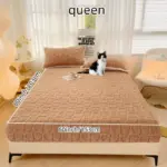 Dustproof Breathable Fitted Sheet Soft Comfortable Bedding Mattress Protector Cover tag1