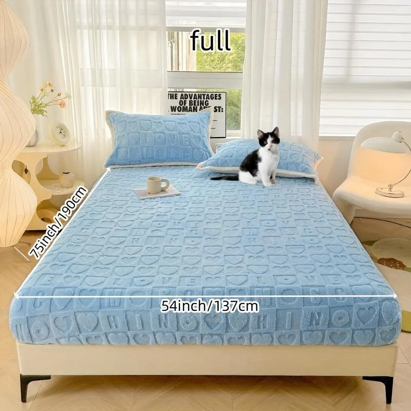 Dustproof Breathable Fitted Sheet, Soft Comfortable Bedding Mattress Protector Cover -  - #tag1#