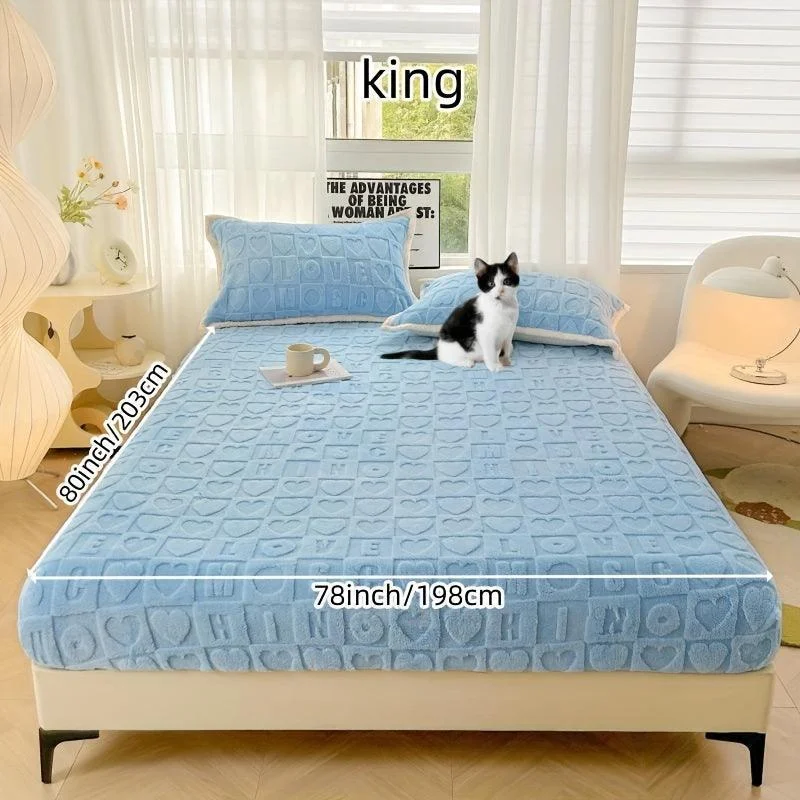 Dustproof Breathable Fitted Sheet, Soft Comfortable Bedding Mattress Protector Cover -  - #tag1#