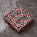 Dutch Velvet Square Seat Cushion tag1