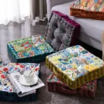 Dutch Velvet Square Seat Cushion tag1