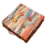 Dutch Velvet Square Seat Cushion tag1