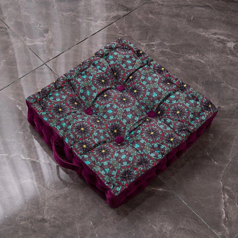 Dutch Velvet Square Seat Cushion -  - #tag1#