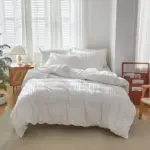 Duvet Embroidered Striped Duvet cover tag1