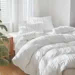 Duvet Embroidered Striped Duvet cover tag1
