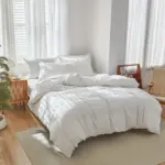 Duvet Embroidered Striped Duvet cover tag1
