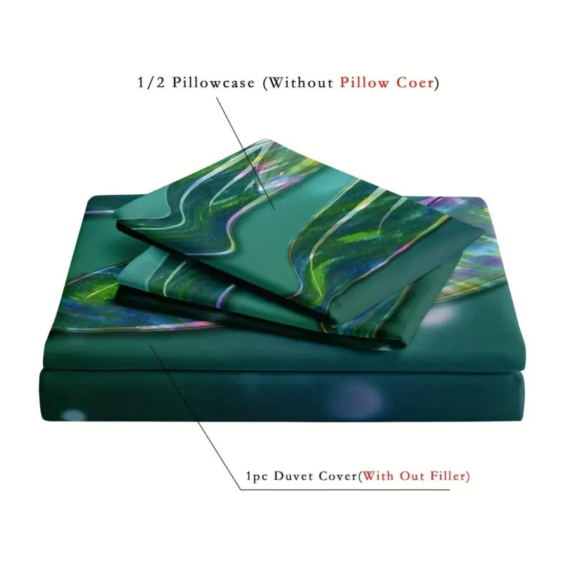 Duvet Cover Set DragonflyDream Luxury Bed Linen Elegant Design tag1