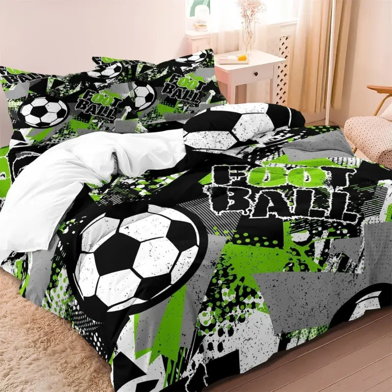 Duvet cover FootballDream Children s Bedding Cozy Set tag1