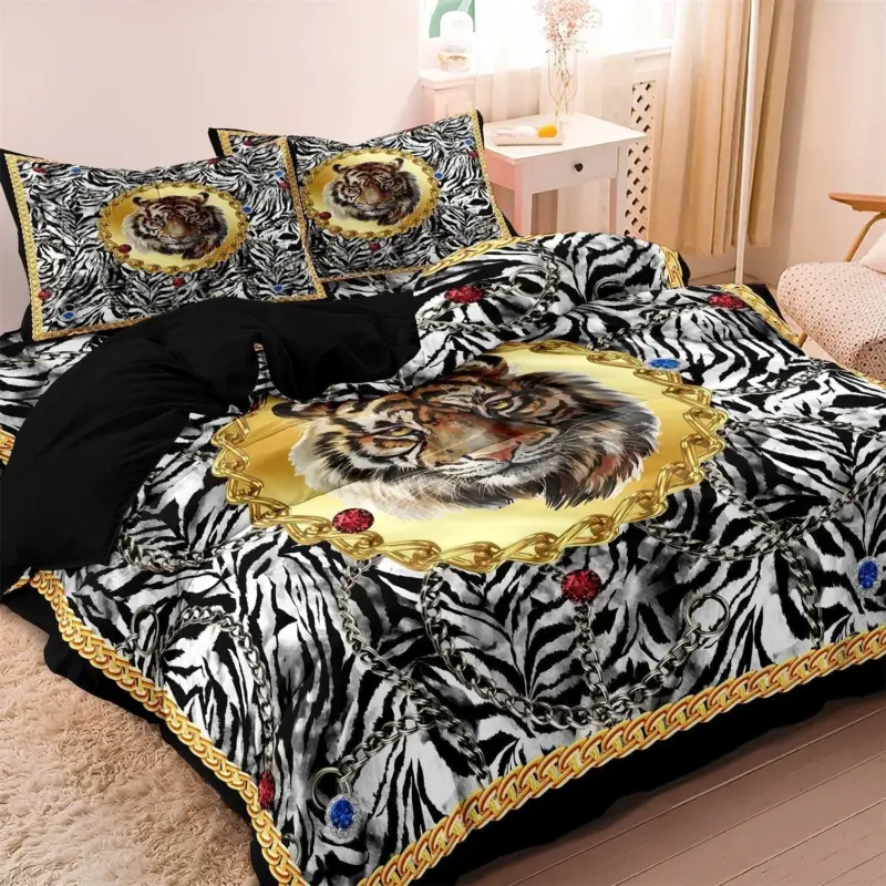 Duvet cover TigerDream Children s beds Tiger print tag1