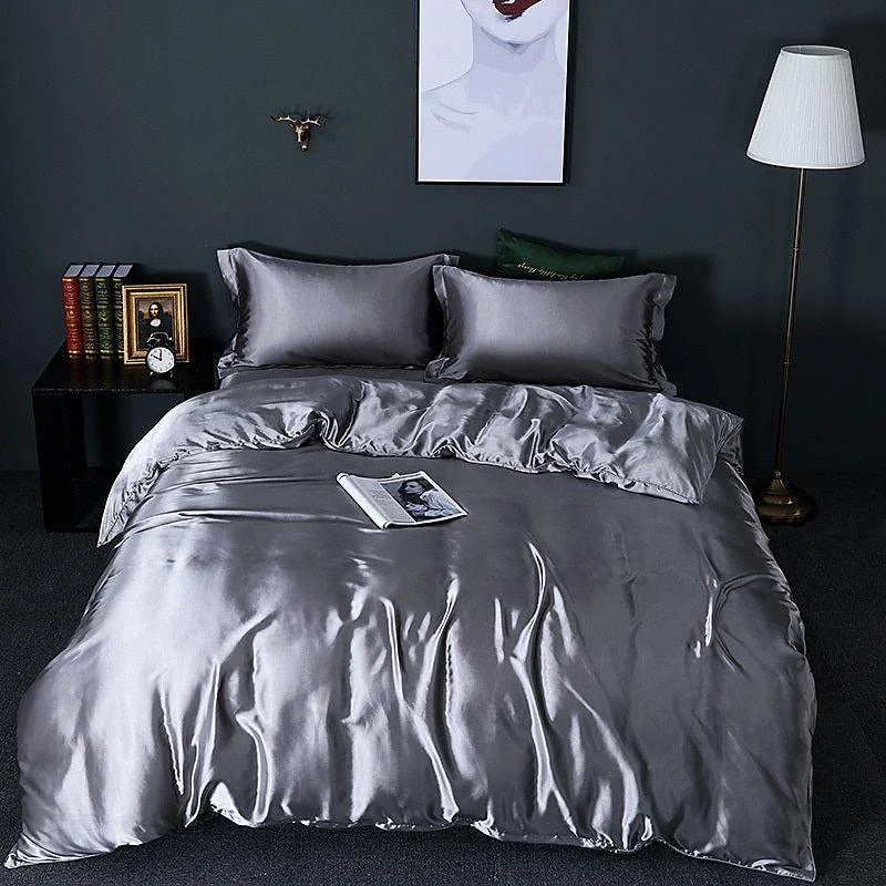 Duvet cover set - ZijdeLux - High-quality satin - Queen size -  - #tag1#