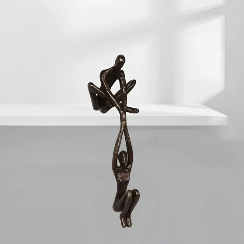 DynamicDuo Man has Woman Figure Art Statue tag1